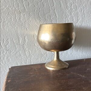 Vintage Brass Goblet